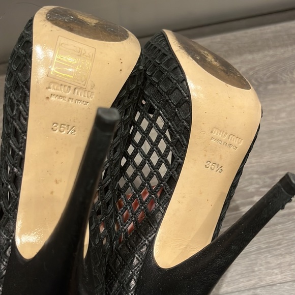 MIU MIU BASKET PUMPS BLACK - Picture 5 of 7